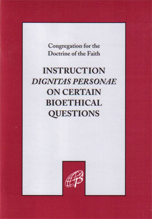 A version of Donum Vitae (the Vatican statement on the rights and dignity of newly conceived humans). The authors discuss numerous reproductive issues: in vitro fertilization, cloning, use of embryonic stem cells, embryo adoption, and much more.